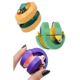 Lrs Store Sihirli Top Bilyeli Zeka Küpü Anti- Stres Shuang Run Zeka Gelişim El Becerisi Fidget Spinner Oyuncak, Çok Renkli