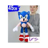 LRS STORE Sonic Peluş İthal Kumaş Dev Boy 45 cm Boom Yumuşacık Figür Peluş Oyuncak Büyük Boy Sonik