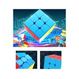 Lrs Store Speed Cupe Rubik Küp Zeka Küpü 3x3 Canlı Renkler Hız Küpü,fidget Oyuncak Akıl Küpü Zeka Oyunu, Çok Renkli