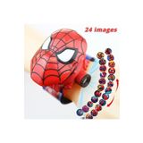 Lrs Store Spiderman Örümcek Adam Projeksiyonlu Dijital Çocuk Saati Duvara Yansıtmalı Kaliteli, Çok Renkli