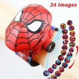 Lrs Store Spiderman Örümcek Adam Projeksiyonlu Dijital Çocuk Saati Duvara Yansıtmalı Kaliteli Saat - 287-Kırmızı