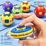 LRS Store Spin Ball Bas Çevir Stres Topu - Ithal Kaliteli Dönen Rulmanlı Yeni Nesil Fidget Stres Çarkı