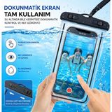 LRS Store Su Geçirmez Dokunmatik Telefon Kılıfı | Deniz Havuz Plaj Telefon Koruma Kılıfı Universal Waterproof Pouch - 2 ADET