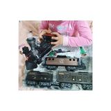 LRS STORE Süper Gerçekci Oyuncak Tren Seti Gerçek Buharlı Dev Boy Süper Kalite Raylı Yük Treni