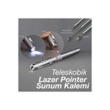 Lrs Store Teleskopik Lazer Ve El Fenerli Sunum Kalemi Özel Kutulu, Çok Renkli