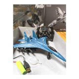 LRS STORE Uzaktan Kumandalı Jet Savaş Uçağı – Işıklı Buhar Efektli RC Oyuncak Şarjlı Uçak 27 cm SU-35