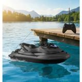 LRS Store Uzaktan Kumandalı Jetski Su Üzerinde Giden Tekne 23 cm Jet Ski Oyuncak - Siyah