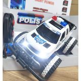 LRS Store Uzaktan Kumandalı Şarjlı Araba Oyuncak Polis Arabası Farları Işıklı Büyük Boy Jeep - Beyaz