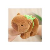 LRS STORE Yeni Çantalı Tutunan Kapibara Peluş Oyuncak Figür 17 Cm Yüksek Kalite Kola Yapışan Kapibara