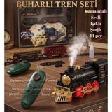 LRS Store Yılbaşı Noel Büyük Klasik Tren Seti Uzaktan Kumandalı - Buharlı Sesli ve Işıklı 44 Prç - Siyah