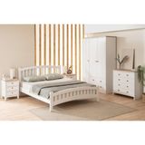 Lrya Modern İnci Beyaz Tek Kişilik Karyola 120X200 - Açık Beyaz