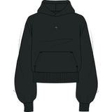 Ls Woven Label French Terry Po H Siyah Kadın Sweatshirt