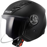 Ls2 Açık Kask Airflow 2 Mat Siyah Polikarbon Dış Kabuk L Beden Gelişmiş Hava Akışı