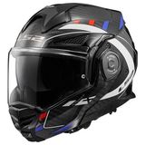 Ls2 Advant X Karbon Future Çene Açılır Kask Beyaz-mavi-kırmızı - Tek Renk