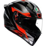 LS2 Agv K1S Fastlap Kapalı Kask (Siyah-Gri-Kırmızı) - Standart - Renkli