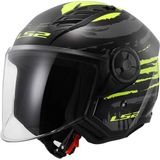 Ls2 Airflow 2 Brush Açık Motosiklet Kaskı - Siyah - Sarı - XS
