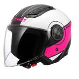 Ls2 Aırflow 2 Cover Beyaz-Pembe Açık Motosiklet Kaskı