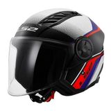 Ls2 Airflow 2 Rush Beyaz-Mavi-Kırmızı Kask renkli XS