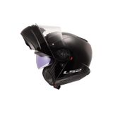 LS2 Çene Açilir Kask Strobe 2 Parlak Siyah L