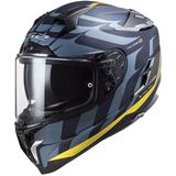 LS2 Challanger C Flames Full Face Mavi Motosiklet Kaskı