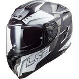 Ls2 Challenger Allert Mat Tıtanıum-Gri Kask - Siyah - Gri - Kırmızı