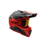 LS2 Charger Goggles Kırmızı Kros Motosiklet Gözlüğü