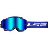 Ls2 Charger Goggles Motokros Gözlük (Irıdıum Camlı) Mavi - Standart