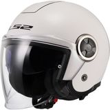 Ls2 Classy Güneş Vizörlü Açık Kask (Beyaz) - M - Tek Renk