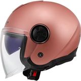 Ls2 Classy Mat Gold Pembe Motosiklet Kaskı – Jet Kask, Retro Tasarım, Ece Onaylı