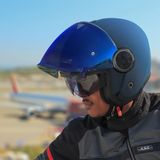 Ls2 Classy Mat Navy Mavi Kask Mavi Cam