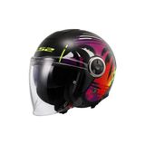 Ls2 Classy Palm Siyah Kask (Güneş Vizörlü)