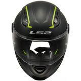 Ls2 Çocuk Full Face Çocuk Kaskı Mat Siyah / Yeşil Detaylı