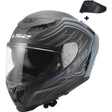 LS2 DRAGON KARBON SUBIC MAT MAVİ PETROL KASK - Mavi