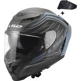 Ls2 Dragon Karbon Subıc Mat Mavi Petrol Kask - XL - Tek Renk