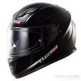 LS2 FF320 Stream Güneş Vizörlü Parlak Siyah Kapalı Motosiklet Kask