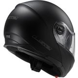 LS2 FF325 Strobe Çeneden Açılır Mat Siyah Motorsiklet Kaskı