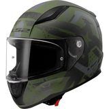 LS2 Kask Ls2 Rapıd 2 Thunder Bırds Mat Yeşil-Siyah-Gri - 2XL - Siyah - Yeşil