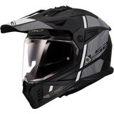 Ls2 Pıoneer 2 Enduro & Cross Kask - Mat Siyah - Beyaz
