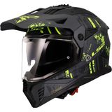Ls2 Pıoneer 2 Enduro & Cross Kask - XL - Mat Siyah - Gri - Neon Sarı
