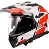 Ls2 Pıoneer 2 Hıll Beyaz-Kırmızı Kask - Çok Renkli