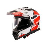 LS2 Pioneer 2 Hill Kros Beyaz Kırmızı Motosiklet Kaskı