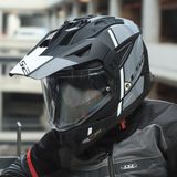 Ls2 Pıoneer 2 Hıll Mat Siyah-Beyaz Kask - 2XL