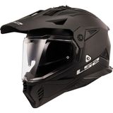 LS2 Pıoneer 2 Mat Siyah Enduro & Cross Kask Nefes Alabilen Akrilonitril Bütadien Stiren Malzeme