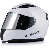 LS2 Rapid 2 Beyaz Kapalı Gri Camlı Motosiklet Kaskı