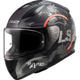Ls2 Rapıd 2 Cırcle Mat Siyah-Kırmızı Kask - 3XL