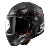 LS2 Rapid 2 Clawn Gri Kırmızı Mat Siyah Kapalı Kask