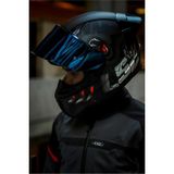 LS2 Rapıd 2 Clawn Mat Siyah-Gri-Kırmızı Kask - Blue Vizör L Beden Özellikli Güvenlik - Siyah - Beyaz