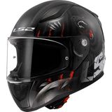 Ls2 Rapid 2 Clawn Motosiklet Kask Mat Siyah Gri Kırmızı