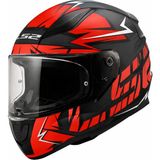 Ls2 Rapıd 2 Cromo Mat Siyah-Kırmızı Full Face Motosiklet Kaskı - XL