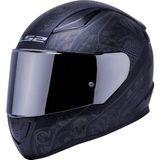 LS2 Rapid 2 Crypt Full Face Gri Camlı Mat Siyah Motosiklet Kaskı